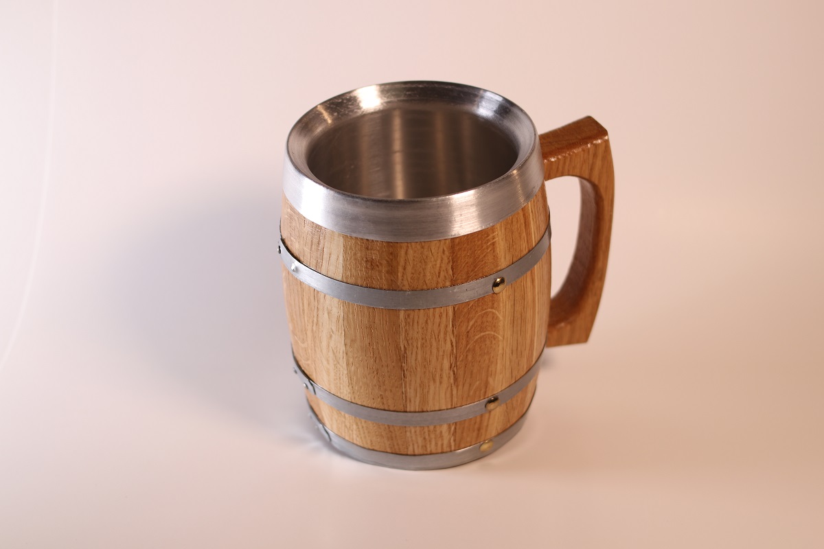 Stainless Steel Mug, Barrel Mug, Coffee Mug, Beer Mug 16oz (2)